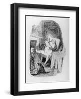 Enjoying Christmas-English School-Framed Giclee Print