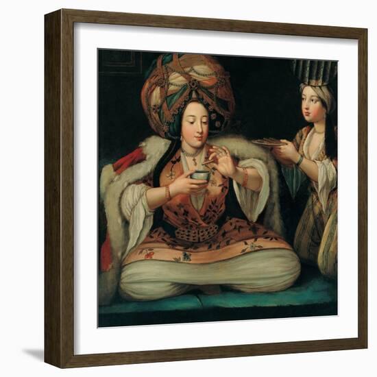 Enjoying Coffee, Early 18th C-null-Framed Giclee Print