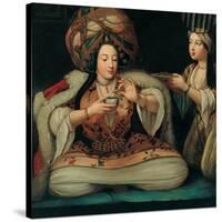 Enjoying Coffee, Early 18th C-null-Stretched Canvas