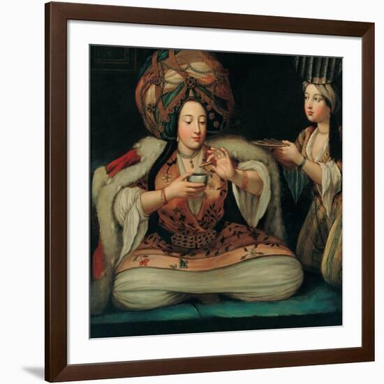 Enjoying Coffee, Early 18th C-null-Framed Giclee Print