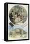 Enjoying Suchard Chocolate at the Opera or Theatre-null-Framed Stretched Canvas