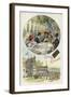 Enjoying Suchard Chocolate Outdoors-null-Framed Giclee Print