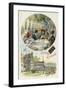 Enjoying Suchard Chocolate Outdoors-null-Framed Giclee Print