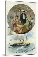 Enjoying Suchard Cocoa on Board a Ship-null-Mounted Giclee Print