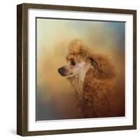 Enjoying the Breeze Apricot Poodle-Jai Johnson-Framed Giclee Print