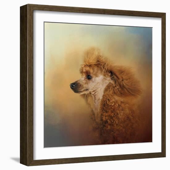 Enjoying the Breeze Apricot Poodle-Jai Johnson-Framed Giclee Print