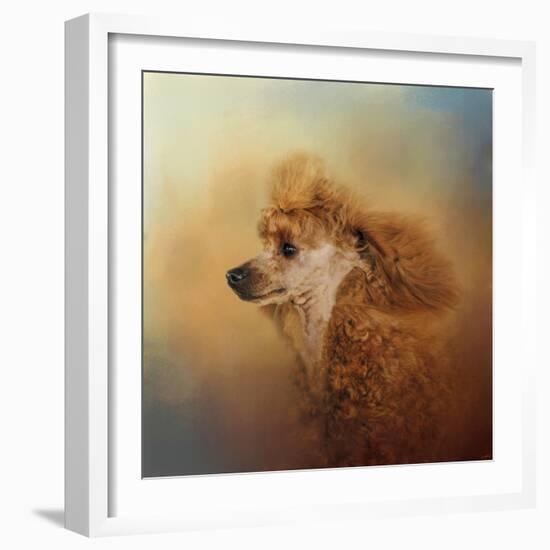 Enjoying the Breeze Apricot Poodle-Jai Johnson-Framed Giclee Print