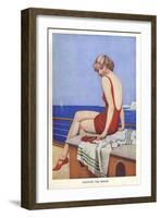 Enjoying The Breeze, UK-null-Framed Giclee Print