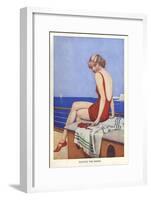 Enjoying The Breeze, UK-null-Framed Giclee Print