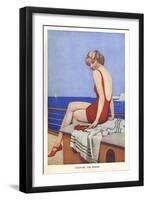 Enjoying The Breeze, UK-null-Framed Giclee Print