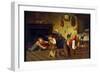 Enjoying the Commotion-Archibald M. Willard-Framed Art Print