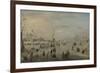 Enjoying the Ice-Hendrick Avercamp-Framed Art Print