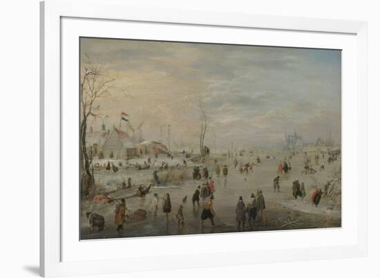 Enjoying the Ice-Hendrick Avercamp-Framed Premium Giclee Print