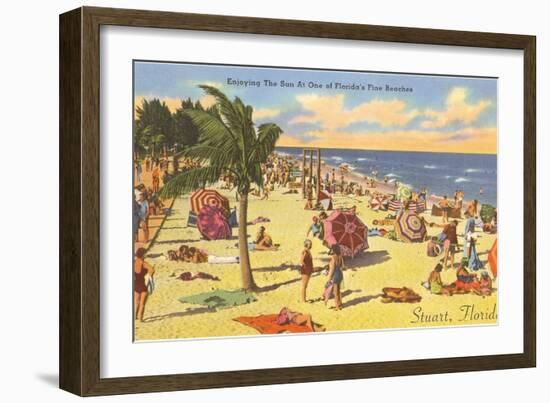 Enjoying the Sun in Stuart, Florida-null-Framed Art Print