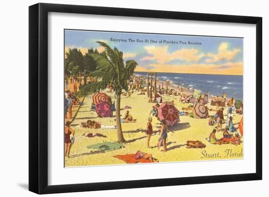 Enjoying the Sun in Stuart, Florida-null-Framed Art Print