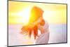 Enjoyment - Free Happy Woman Enjoying Sunset-Maridav-Mounted Photographic Print