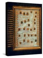 Enlargement of IBM Computer Switching Unit Containing 26 Circuitry Chips-Henry Groskinsky-Stretched Canvas