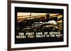 Enlist in the Navy, The First Line of Defense, c.1914-Hampton Francis Shirer-Framed Art Print