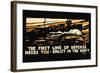 Enlist in the Navy, The First Line of Defense, c.1914-Hampton Francis Shirer-Framed Art Print