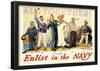 Enlist In The Navy-null-Framed Poster