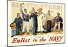 Enlist In The Navy-null-Mounted Poster