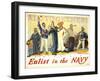 Enlist in the Navy-null-Framed Giclee Print