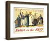 Enlist in the Navy-null-Framed Giclee Print