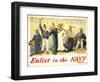 Enlist in the Navy-null-Framed Giclee Print