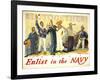 Enlist in the Navy-null-Framed Giclee Print