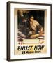 Enlist Now - U.S. Marine Corps-Sgt^ Tom Lovell-Framed Art Print