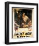 Enlist Now - U.S. Marine Corps-Sgt^ Tom Lovell-Framed Art Print