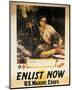 Enlist Now - U.S. Marine Corps-Sgt^ Tom Lovell-Mounted Art Print