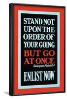 Enlist Now-null-Framed Art Print