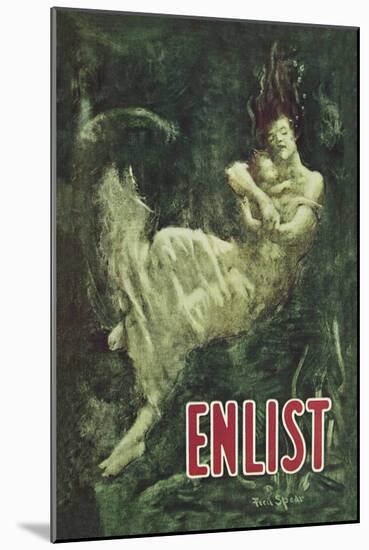 Enlist-Fred Spear-Mounted Art Print