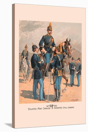 Enlisted Men, Cavalry and Infantry in Full Dress-H.a. Ogden-Stretched Canvas