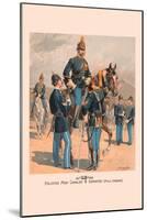 Enlisted Men, Cavalry and Infantry in Full Dress-H.a. Ogden-Mounted Art Print