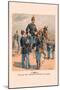 Enlisted Men, Cavalry and Infantry in Full Dress-H.a. Ogden-Mounted Art Print