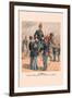 Enlisted Men, Cavalry and Infantry in Full Dress-H.a. Ogden-Framed Art Print