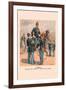 Enlisted Men, Cavalry and Infantry in Full Dress-H.a. Ogden-Framed Art Print