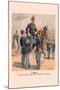 Enlisted Men, Cavalry and Infantry in Full Dress-H.a. Ogden-Mounted Art Print