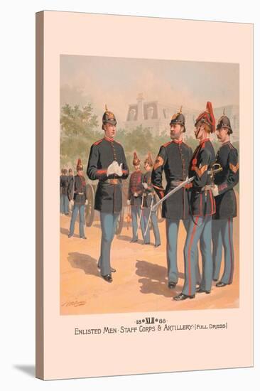 Enlisted Men, Staff and Artillery in Full Dress-H.a. Ogden-Stretched Canvas