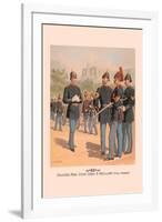 Enlisted Men, Staff and Artillery in Full Dress-H.a. Ogden-Framed Art Print