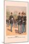 Enlisted Men, Staff and Artillery in Full Dress-H.a. Ogden-Mounted Art Print