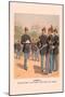 Enlisted Men, Staff and Artillery in Full Dress-H.a. Ogden-Mounted Art Print