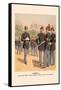 Enlisted Men, Staff and Artillery in Full Dress-H.a. Ogden-Framed Stretched Canvas