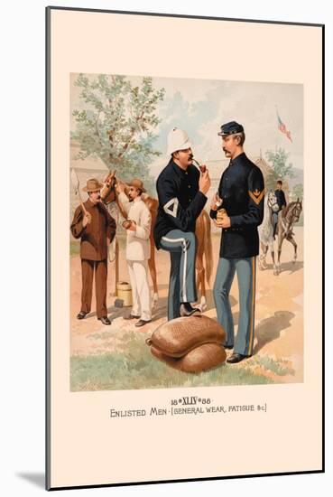 Enlisted Men-H.a. Ogden-Mounted Art Print