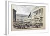 Enlistment of Volunteers into the National Guard, Place Du Pantheon, Paris, 1870-1871-null-Framed Giclee Print