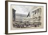 Enlistment of Volunteers into the National Guard, Place Du Pantheon, Paris, 1870-1871-null-Framed Giclee Print