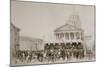 Enlistment of Volunteers into the National Guard, Place Du Pantheon, Paris, 1870-1871-null-Mounted Giclee Print