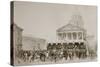 Enlistment of Volunteers into the National Guard, Place Du Pantheon, Paris, 1870-1871-null-Stretched Canvas